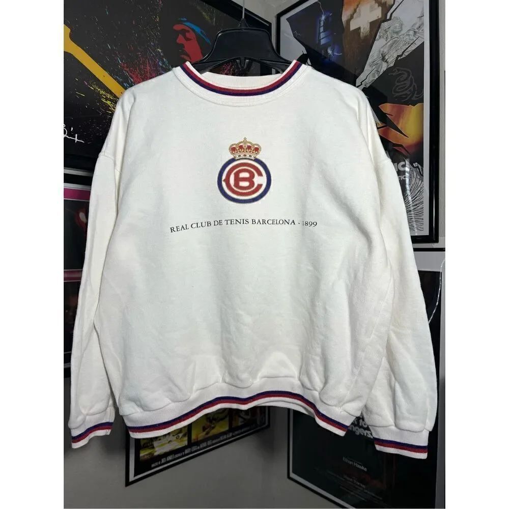 Vintage 90s Real Club De Tenis Barcelona Sweater